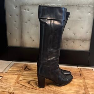Vero Cuoio black leather tall boots
